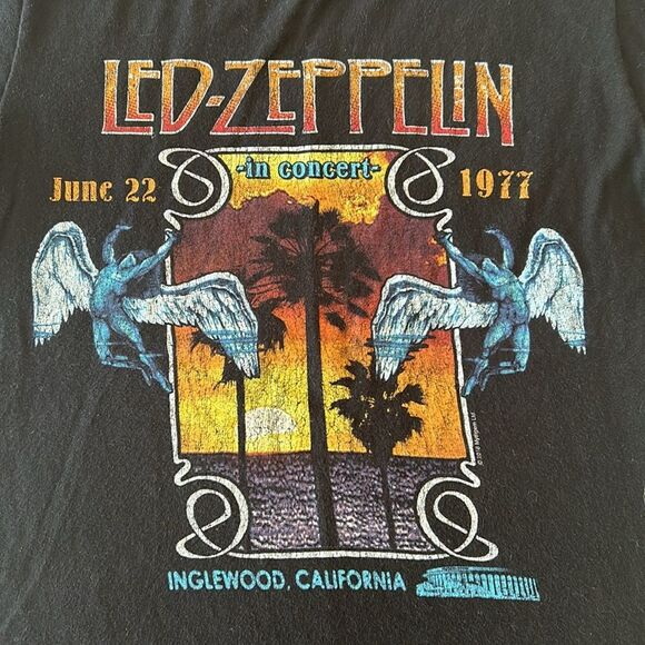Led Zepplin short sleeve shirt black size small - Picture 5 of 16